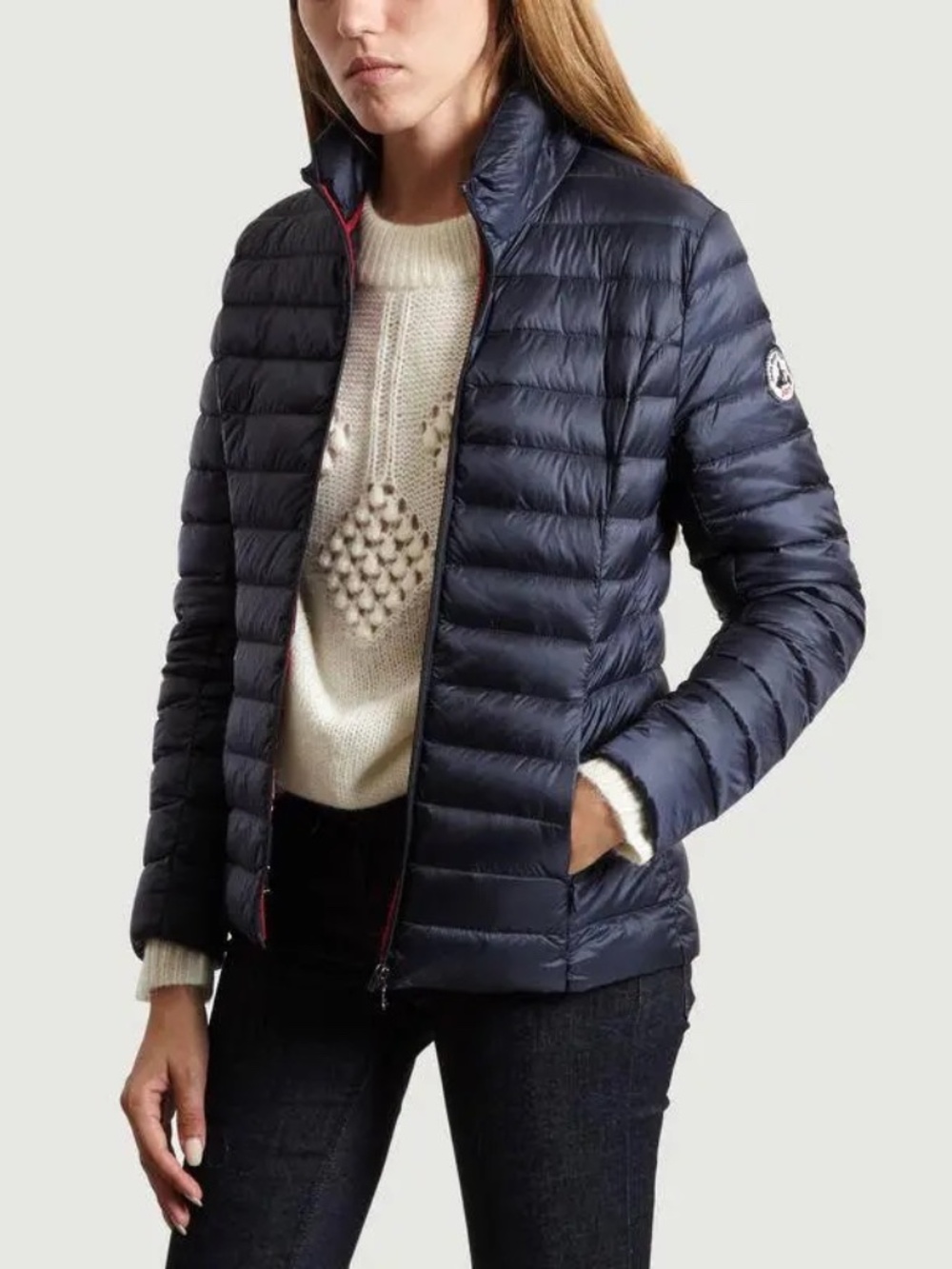 JOTT Just Over The Top CHA Lightweight Down Puffer Jacket Navy Size L